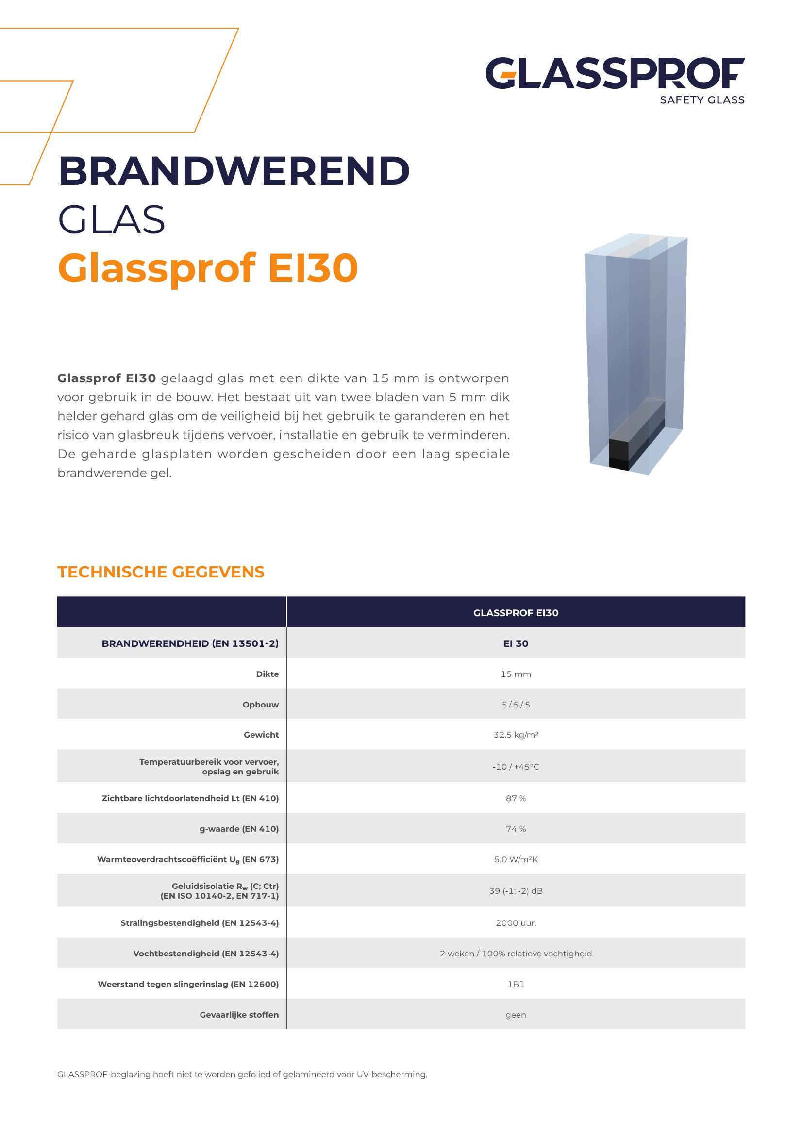 Glassprof EI30 Folder